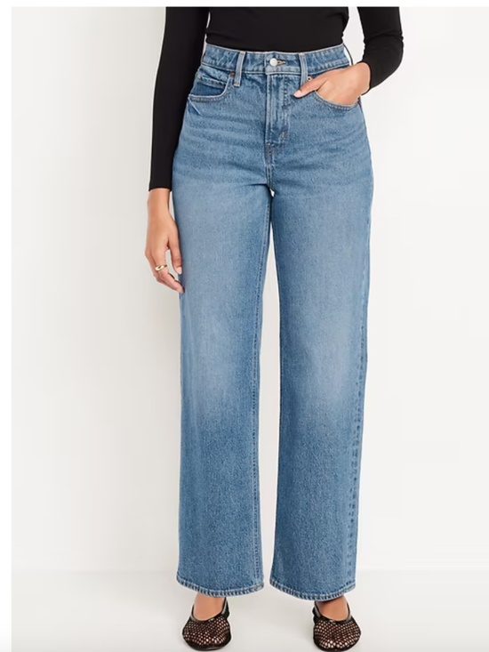 Old Navy Denim - Curvy Extra High-Waisted Sky-Hi Wide-Leg Jeans